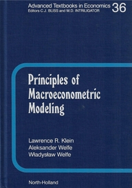 Okładka książki Principles of Macroeconometric Modelling z 1999 roku