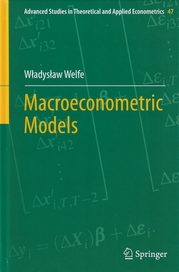 Okładka książki Macroeconometric Models z 2013 roku